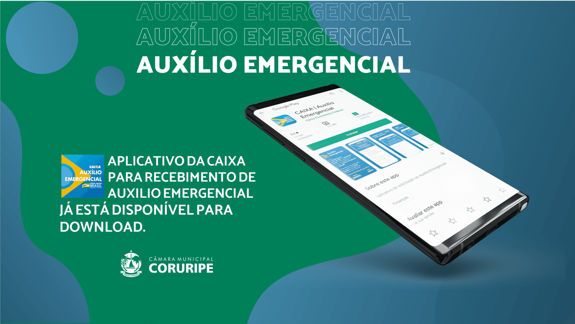 Imagem da notícia: Governo federal lança aplicativo para retirada do auxílio emergencial