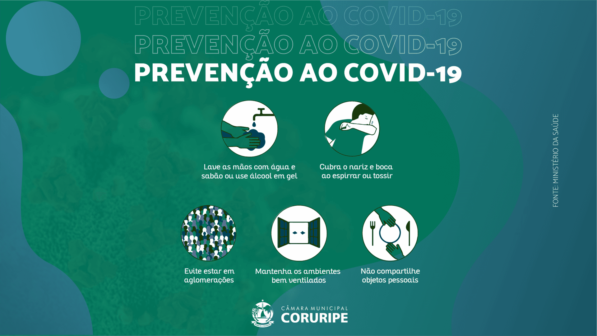 Imagem da notícia: Cinco cuidados indispensáveis que você deve ter para se proteger do coronavírus