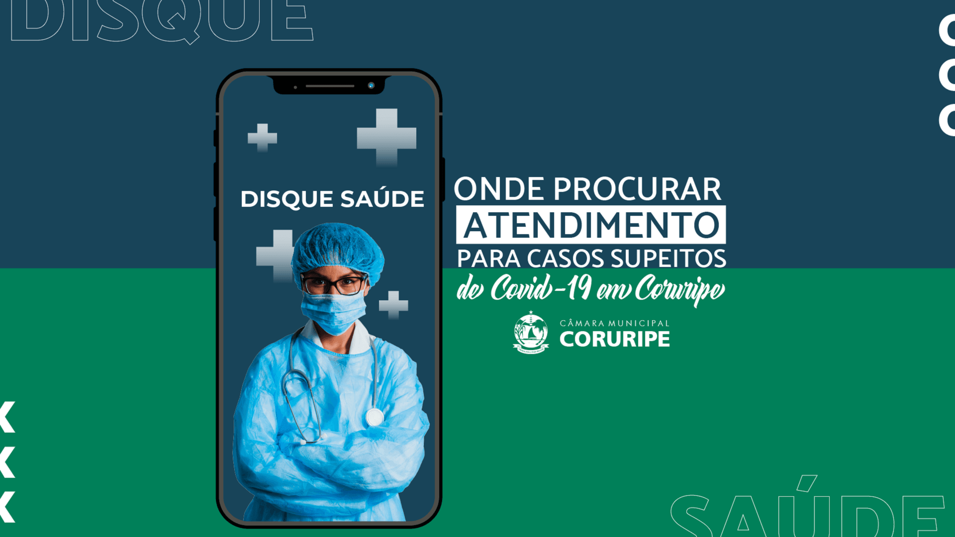 Imagem da notícia: Onde procurar atendimento para casos suspeitos de COVID-19 em Coruripe